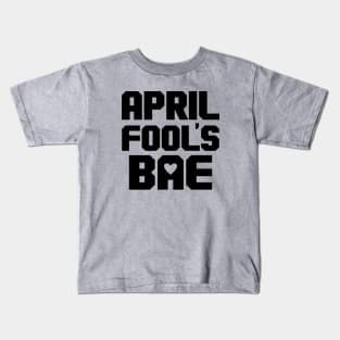 Funny Punny Bae BF GF Couple Matching April Fools Meme Kids T-Shirt